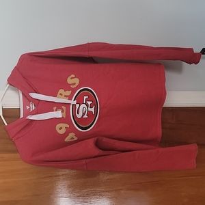 Womens Fanatics 49ers cropped hoodie
